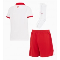 Maglia Calcio Polonia Prima Divisa Bambino Europei 2024 Manica Corta (+ pantaloncini)